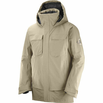 Anorak de ski Salomon Stance Cargo Beige Homme