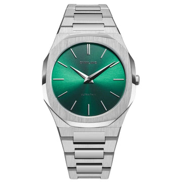 Montre Homme D1 Milano SCARABEO Vert Argenté (Ø 40 mm)