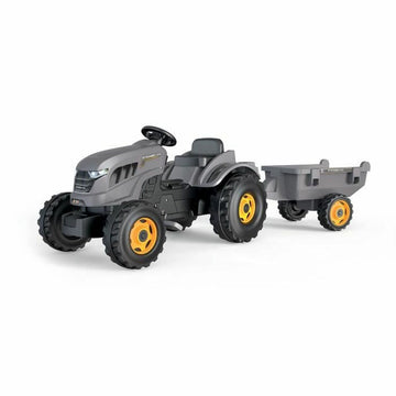 Tracteur à pédale Smoby Stronger XXL Gris 161 x 56 cm Remorque