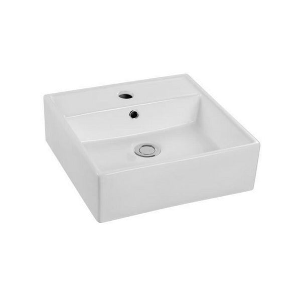 Lavabo Oceanic Lenã Céramique Carré 46,5 x 46,5 x 16 cm