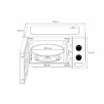 Micro-ondes avec Gril Oceanic MO20B11 20 L 20 L