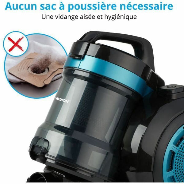 Aspirateur Medion Turquoise Noir/Bleu 800 W