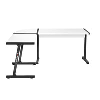 Bureau Huzaro HZ-Hero 6.0 Blanc Acier Fibre de Carbone 178 x 4 x 112 cm