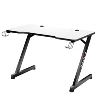 Bureau Huzaro Hero 2.5 Blanc Noir Aluminium 120 x 60 cm