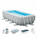 Piscine Démontable Intex Prism Frame 10.874 l Gris 488 x 244 x 107 cm