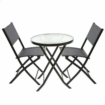 Ensemble Table + 2 Chaises Aktive 3 Pièces Ronde