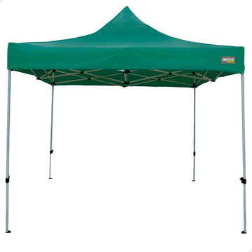 Tonnelle Aktive Pliable Hauteur réglable Acier Polyester 420D Oxford Vert 300 x 320 x 300 cm