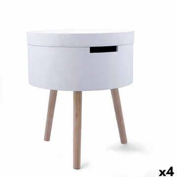 Table d'appoint Vinthera Moa Blanc Beige 38 x 43 cm (4 Unités)