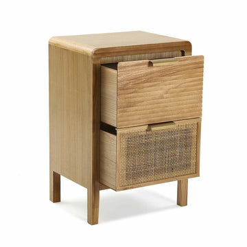 Commode Versa Bois Rotin Bois de paulownia Bois MDF 30 x 60 x 40 cm