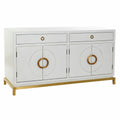 Buffet DKD Home Decor Kamakura Blanc Doré Métal Peuplier 150 x 50 x 80 cm (150 x 50 x 80 cm)