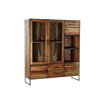 Présentoir DKD Home Decor Métal Verre Acacia Bois Recyclé 140 x 40 x 160 cm