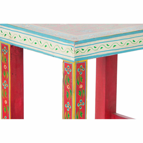 Table d'appoint DKD Home Decor 8424001853243 Naturel Multicouleur Acrylique Bois de manguier 45 x 30 x 45 cm