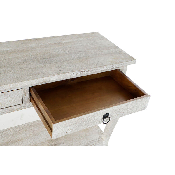 Console DKD Home Decor Blanc Multicouleur Bois Bois de manguier 115 x 38 x 76 cm