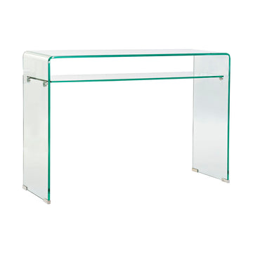 Console DKD Home Decor Transparent 110 x 35 x 75 cm Verre trempé