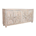 Buffet DKD Home Decor Naturel Blanc Bois de manguier (193 x 40,6 x 91,4 cm)