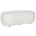 Banquette DKD Home Decor Blanc Noir 130 x 62 x 43 cm