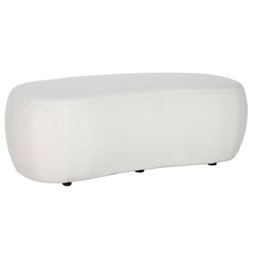 Banquette DKD Home Decor Blanc Noir 130 x 62 x 43 cm