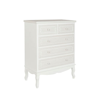 Caisson à Tiroirs DKD Home Decor Blanc Bois MDF Romantique 80 x 40 x 105 cm