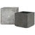 Set de pots de fleurs Home ESPRIT Gris foncé Fibre de Verre Magnésium 44,5 x 44,5 x 43 cm (3 Unités)