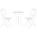 Ensemble Table + 2 Chaises Home ESPRIT Blanc 60 x 60 x 70 cm