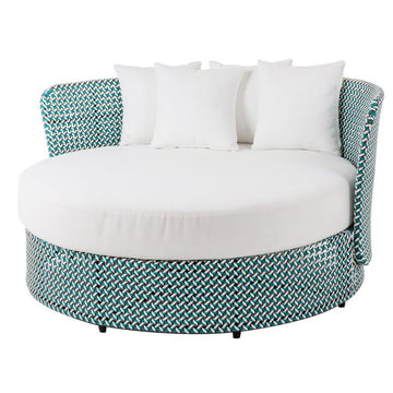 Lit de jardin Nadia Turquoise 133 x 126 x 70 cm