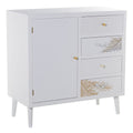 Buffet Alexandra House Living Blanc Doré Bois 80 x 80 x 40 cm