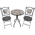 Ensemble Table + 2 Chaises Alexandra House Living Multicouleur 60 x 71 x 60 cm Mosaïque