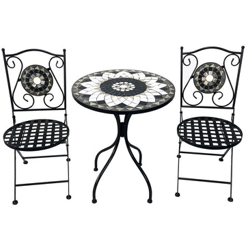 Ensemble Table + 2 Chaises Alexandra House Living Multicouleur 60 x 71 x 60 cm Mosaïque