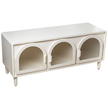 Buffet Alexandra House Living Blanc Bois 120 x 53 x 42 cm