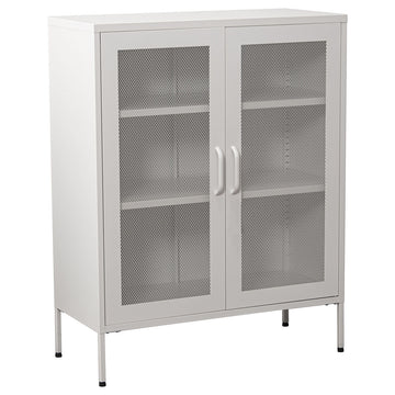 Buffet Alexandra House Living Blanc Métal 80 x 102 x 35 cm