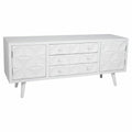 Tiroirs polyvalents Alexandra House Living Blanc Bois d'épicéa Bois MDF 43 x 58 x 136 cm