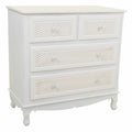 Commode Alexandra House Living Blanc Crème Métal Bois de pin Bois MDF 40 x 81 x 80 cm