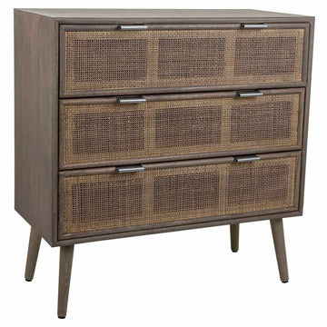 Commode Alexandra House Living Gris Bois de pin Bois MDF 38 x 78 x 75 cm