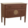 Commode Alexandra House Living Marron Naturel Rotin Bois d'épicéa Bois MDF 38 x 72 x 88 cm