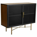 Buffet Alexandra House Living Marron Métal verre Bois d'épicéa Bois MDF 35 x 80 x 100 cm