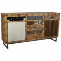 Buffet Alexandra House Living Marron Bois Métal Fer 47 x 95 x 180 cm