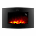 Cheminée murale électrique décorative Cecotec Ready Warm 3550 Curved Flames Connected Noir 1000 - 2000 W