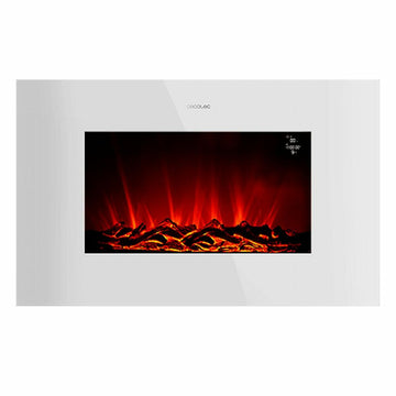 Cheminée murale électrique décorative Cecotec ReadyWarm 3590 Flames Connected Blanc 1000 - 2000 W