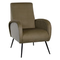 Fauteuil Noir Vert 68 x 97 x 86 cm