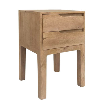 Table d'appoint STRAIGHT LINE Naturel Bois de manguier 40 x 40 x 65 cm