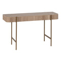 Console Doré Naturel Fer Bois MDF 120 x 40 x 73 cm