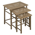 Table d'appoint Naturel Bambou 57 x 38 x 55 cm 45 x 32 x 47 cm 34 x 26 x 40 cm 3 Pièces (3 Unités)