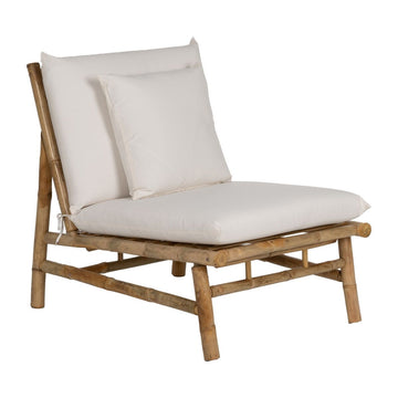 Chaise de jardin Blanc Naturel 65 x 86 x 81 cm