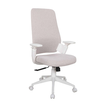 Chaise de Bureau Blanc Beige 67,5 x 62 x 114,5 cm