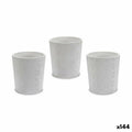 Cache-pot Modèle Blanc Céramique 12,3 x 12 x 12,3 cm (144 Unités)