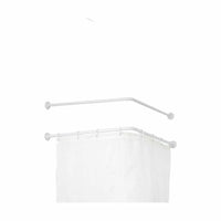 Tringle à Rideau De douche Blanc Aluminium 80 cm (24 Unités)