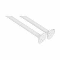 Tringle à Rideau De douche Blanc Aluminium 80 cm (24 Unités)