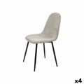 Chaise Gris Tissu Molletonné 45 x 89 x 53 cm (4 Unités)