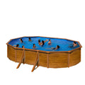 Piscine Démontable Gre Pacific KIT500W Ovale Bois 500 x 300 x 120 cm