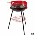 Barbecue Portable Aktive Bois Fer Ø 38 cm 37 x 61 x 45 cm (6 Unités) Rouge